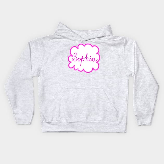 Sophia. Female name. Kids Hoodie by grafinya